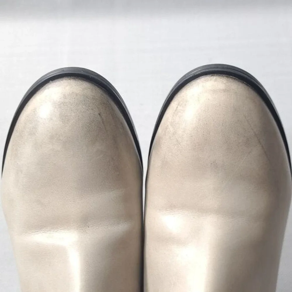 Clarks Womens Leather Elvina Taupe/Gray‎ Soft Ankle Booties 7M